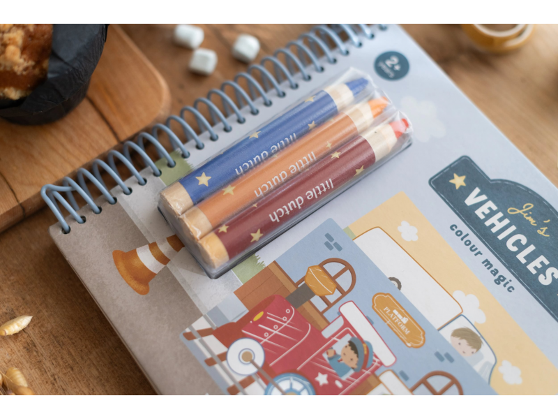 Omalovánky s pastelkami Doprava Jim