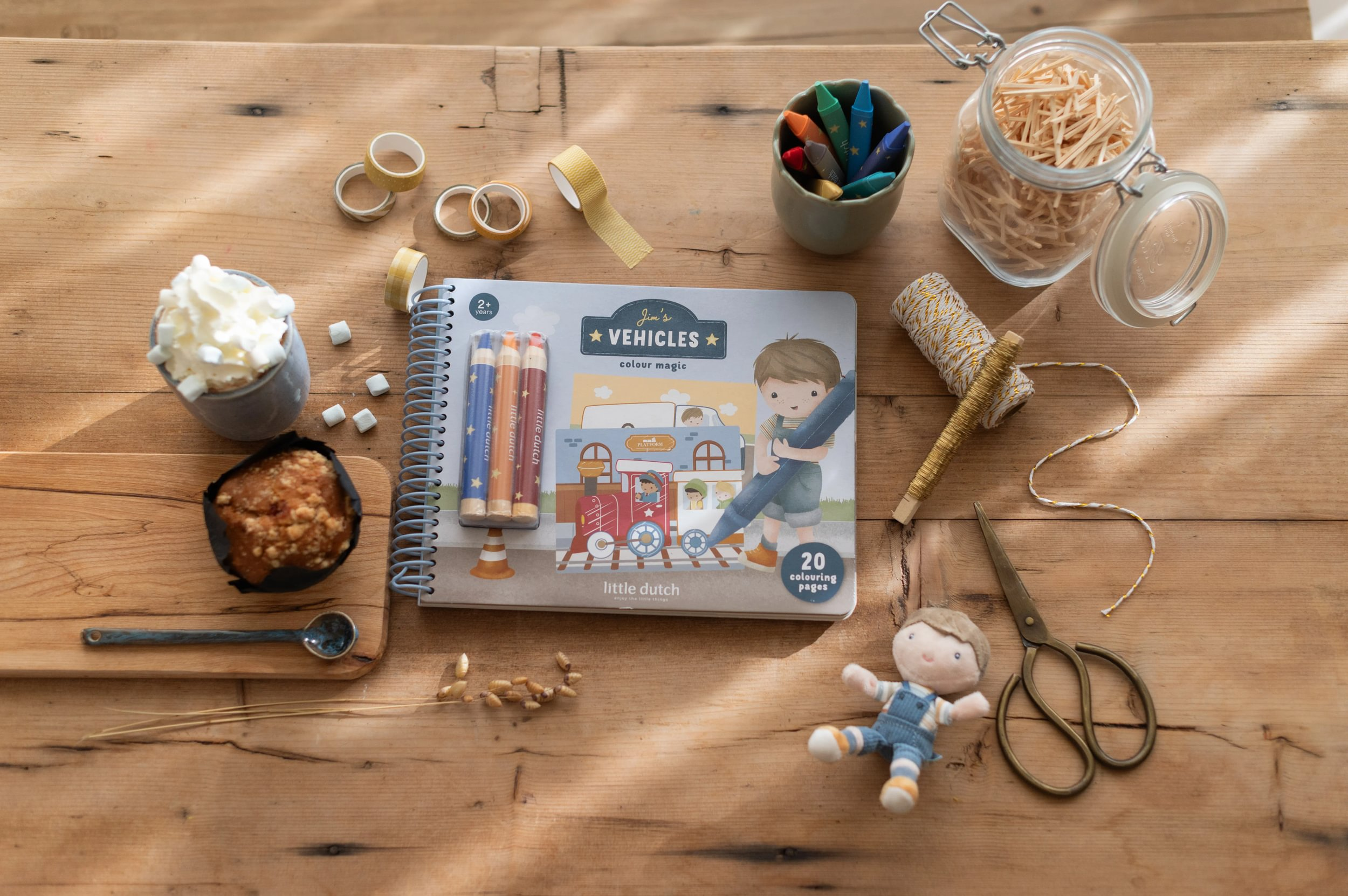 Omalovánky s pastelkami Doprava Jim