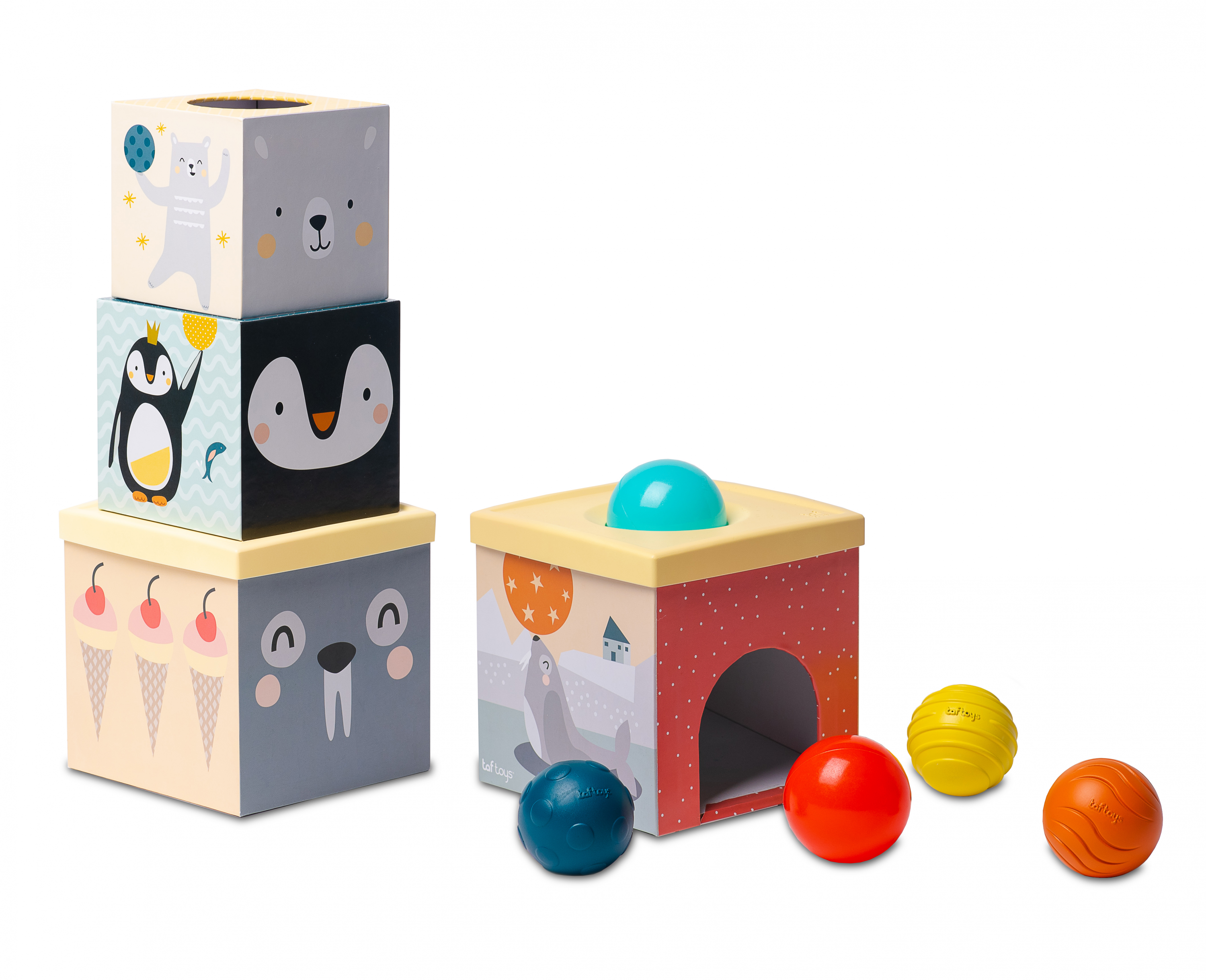 TAF TOYS Sada kostek a míčků Severní pól