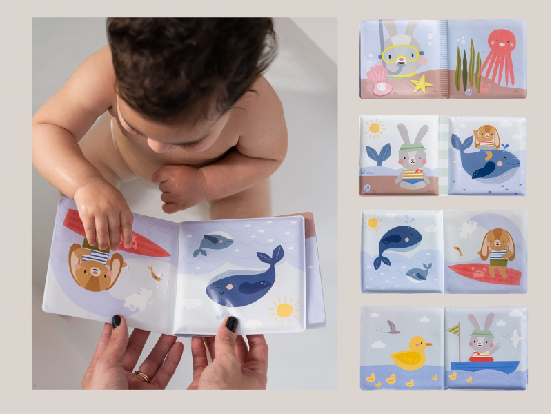 Sada hraček do koupele s osuškou