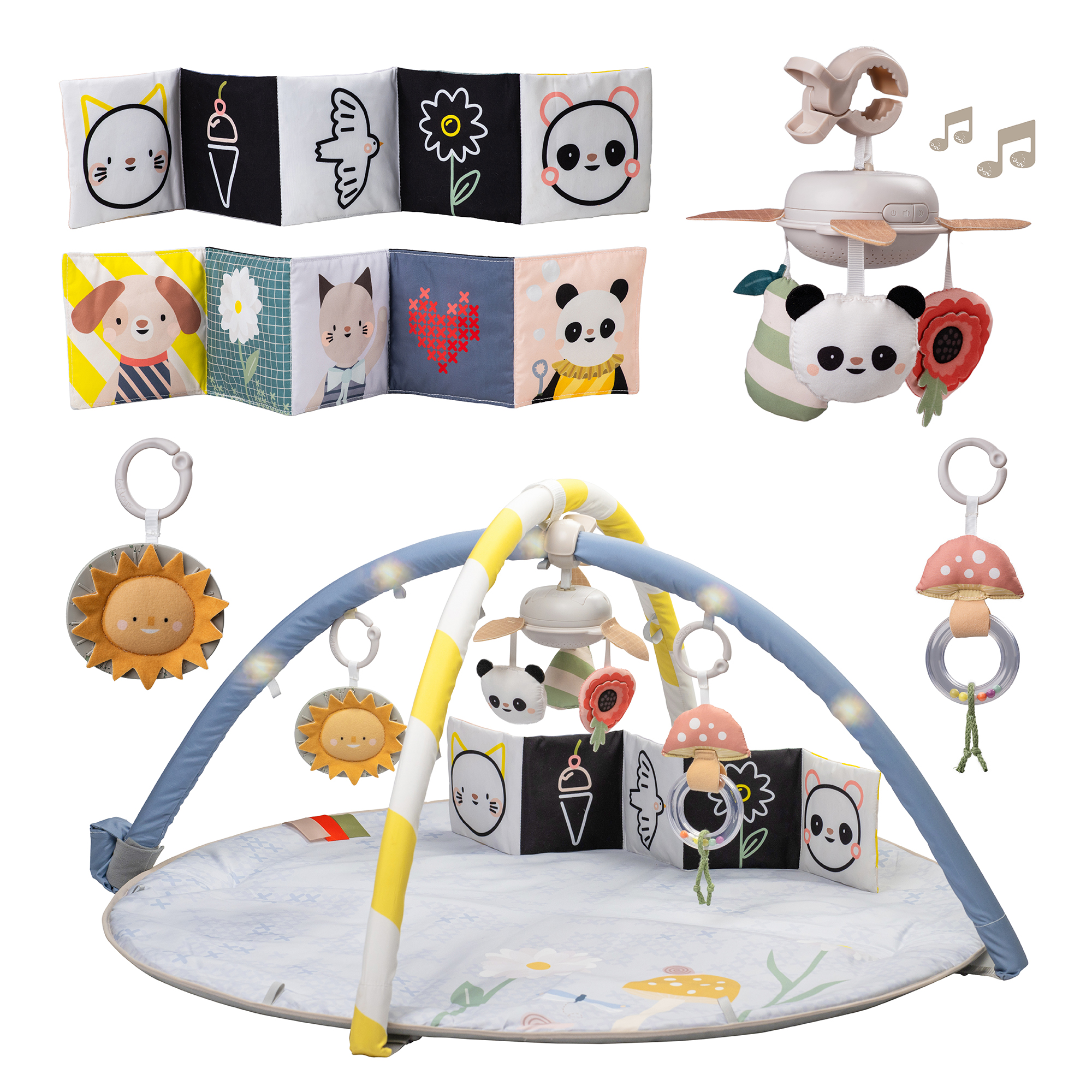 TAF TOYS Hrací deka s hrazdou Bloom
