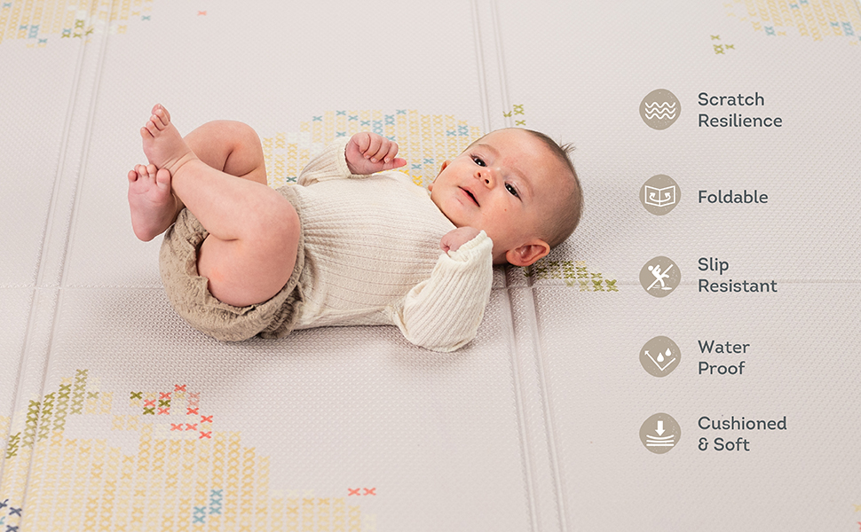 TAF TOYS Hrací deka pěnová Bloom