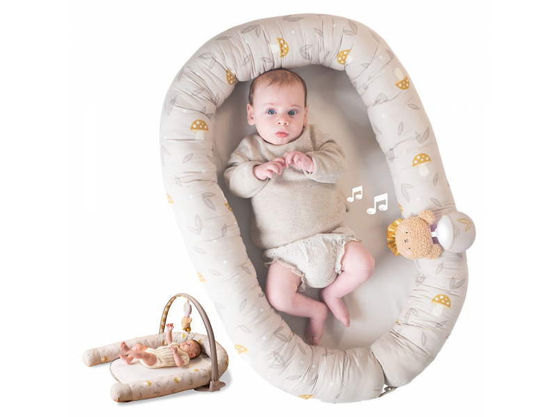 Hnízdo pro miminko s hrazdou Little Explorer