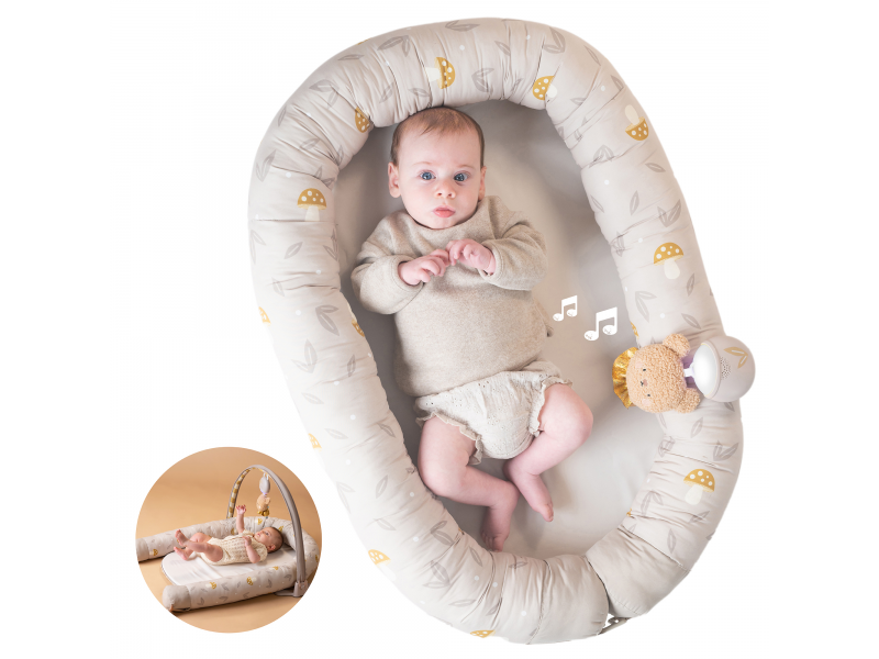 Hnízdo pro miminko s hrazdou Little Explorer