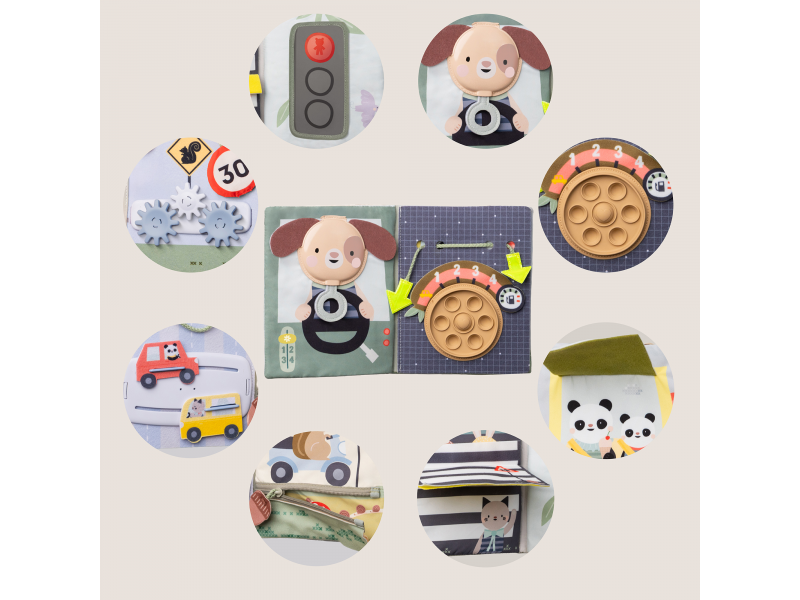 Knížka s aktivitami do auta Busy Book