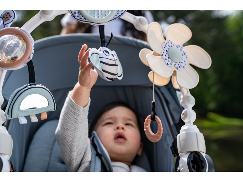 Hrazda na kočárek Black & White