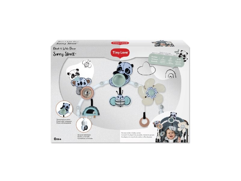 Hrazda na kočárek Black & White