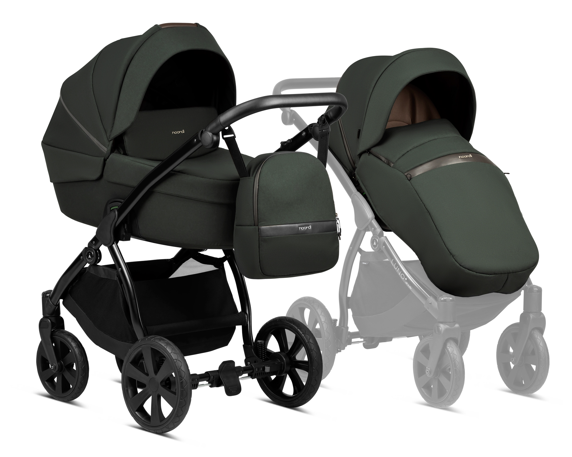 Kočárek Luno All Trails 2023 2v1 Forrest Green