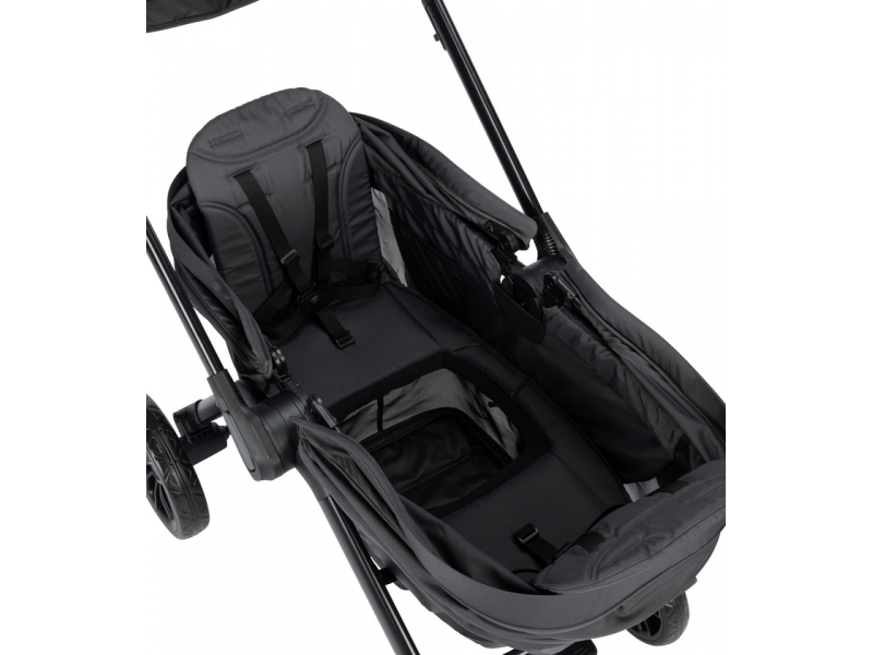 Kočárek pro dvě děti Helios Mineral Graphite