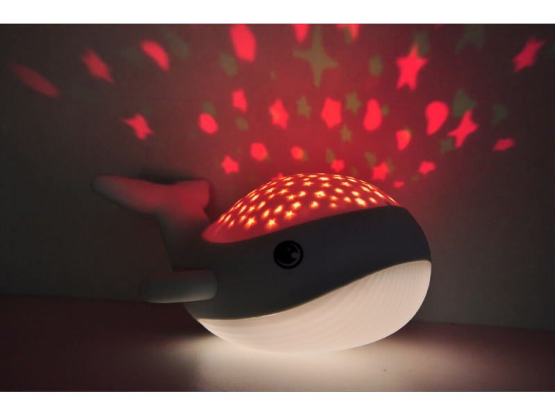 Noční světlo s projekcí WILLY WHALE