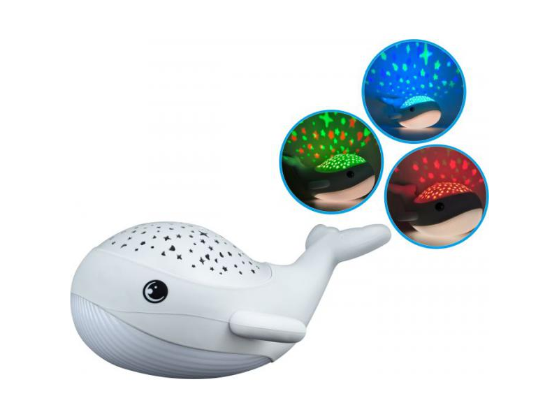 Noční světlo s projekcí WILLY WHALE