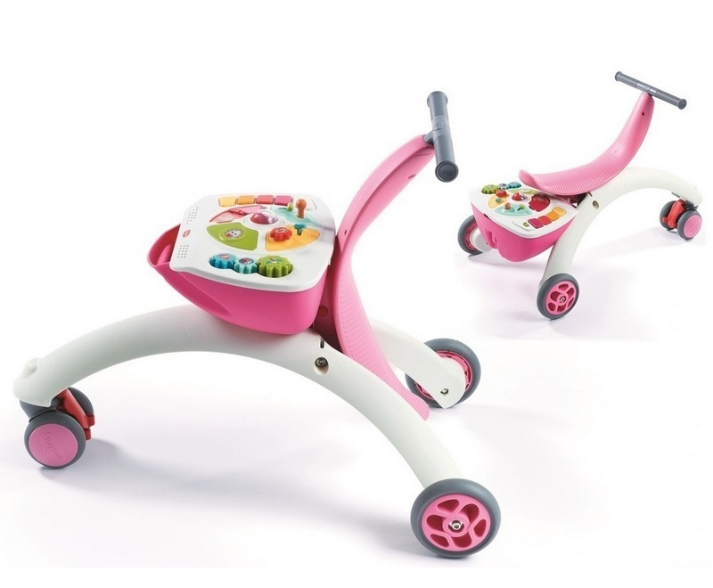 Chodítko a odrážedlo 5v1 Pink