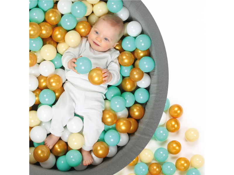 Hrací ohrádka s míčky textilní