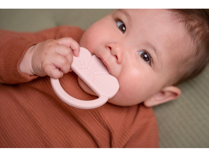 Kousátko silikonové květina