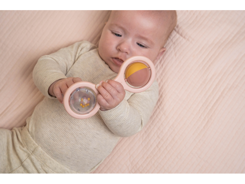 Chrastítko s kuličkami Pink