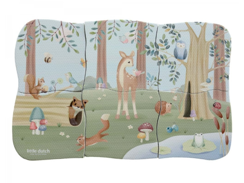 Puzzle pěnové do koupele Forest Friends