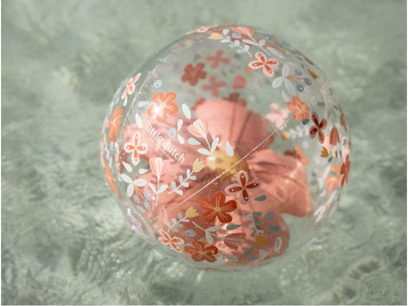 Nafukovací míč 3D Pink Flowers