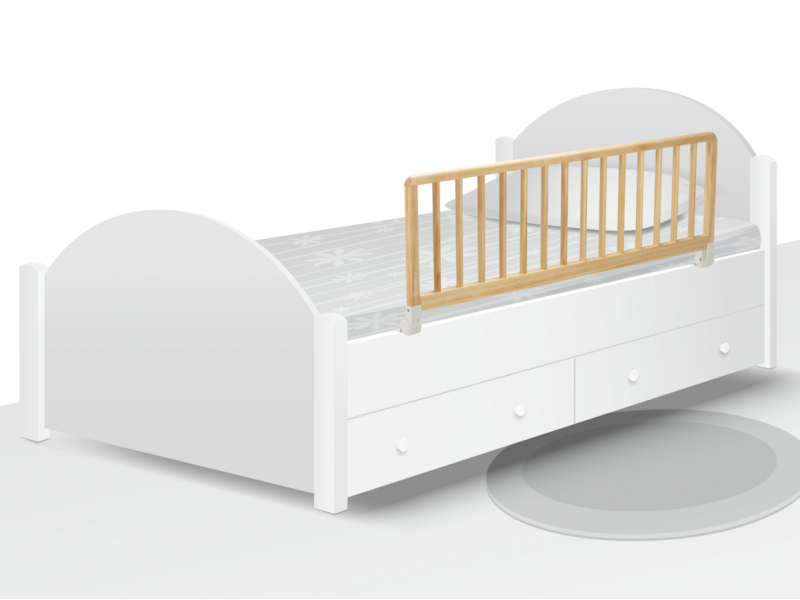 Zábrana na postel dřevěná