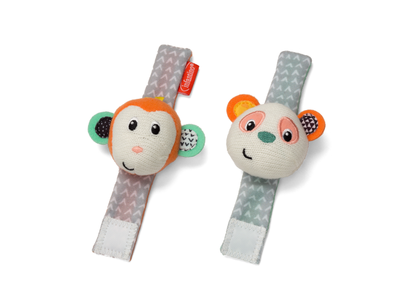 Hrkálky na ruku Opička a Panda
