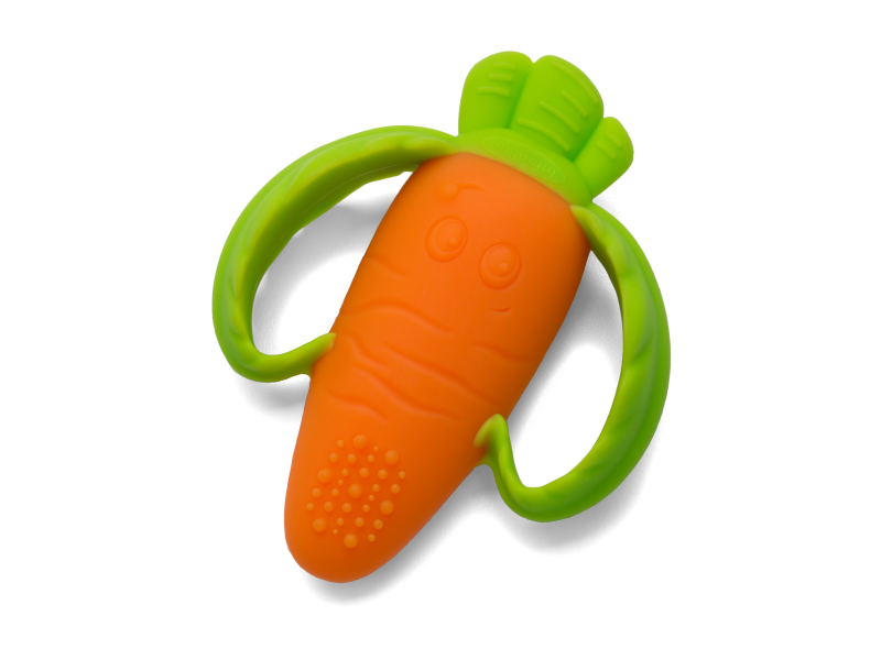 Kousátko silikonové Mrkev