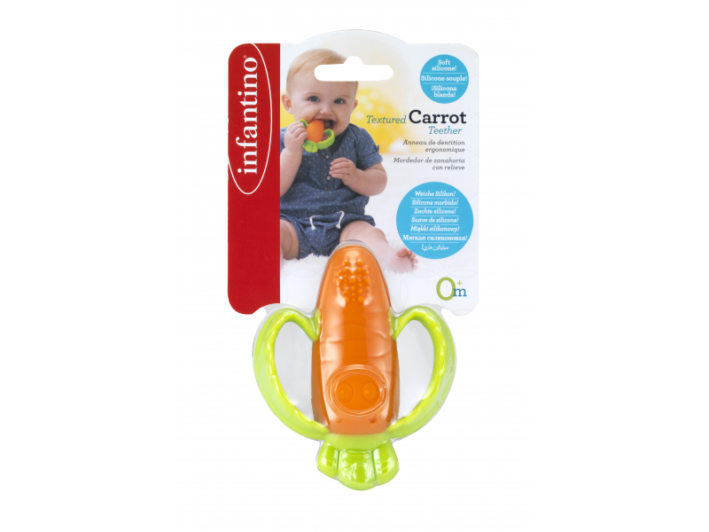 Kousátko silikonové Mrkev