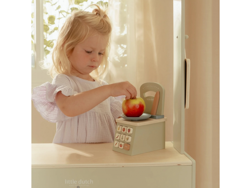 Kuchyňská váha dřevěná