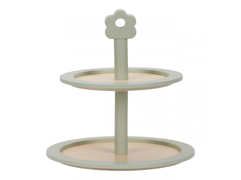 Stojan na cukroví s doplňky dřevěný