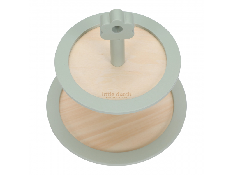 Stojan na cukroví s doplňky dřevěný