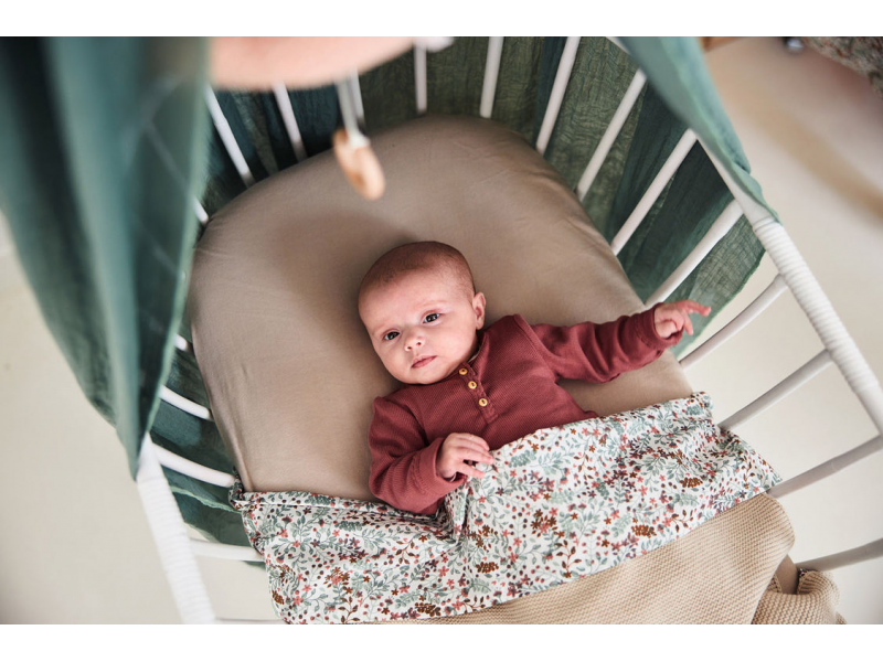 Prostěradlo napínací 120x60 cm 2 ks Nougat