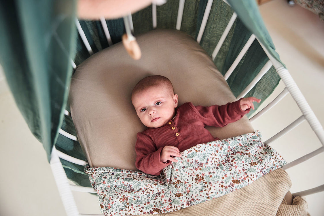 Prostěradlo napínací 120x60 cm 2 ks Nougat