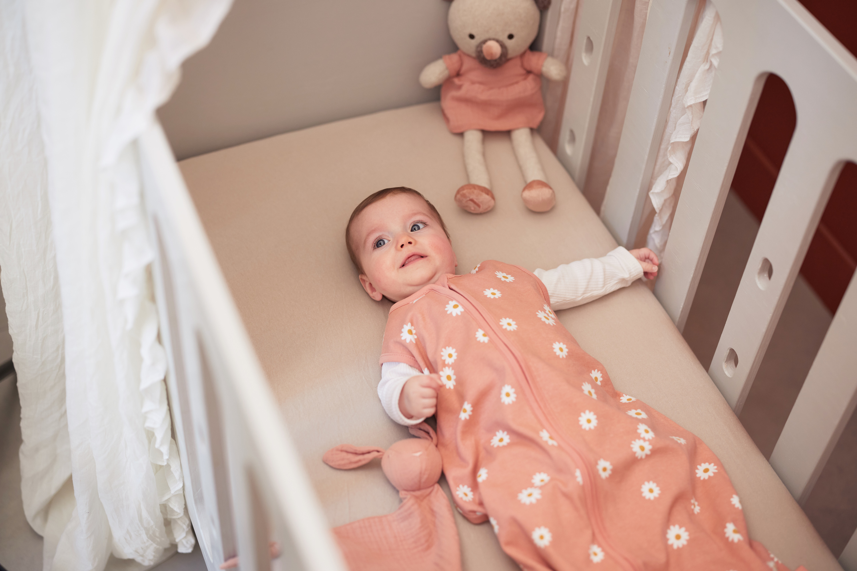 Prostěradlo napínací 120x60 cm 2 ks  Ivory / Nougath