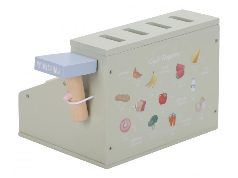 Pokladna se skenerem a čtečkou karet dřevěná