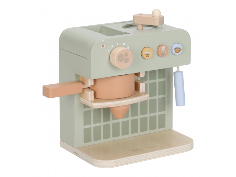 Kávovar na kapsle dřevěný