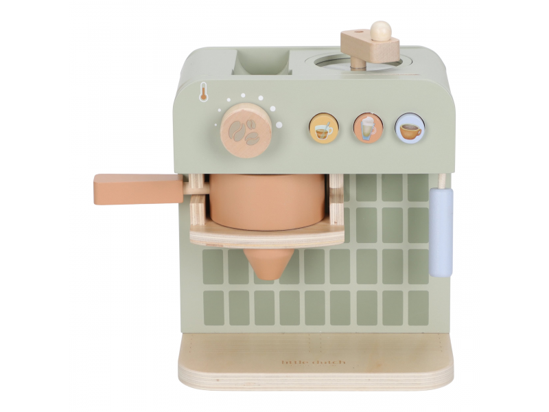 Kávovar na kapsle dřevěný