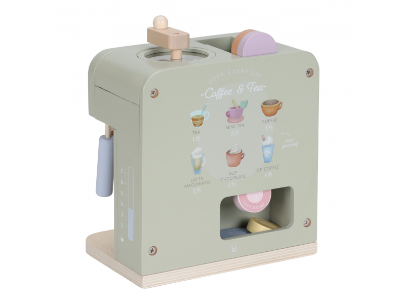 Kávovar na kapsle dřevěný