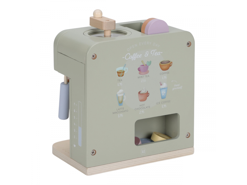 Kávovar na kapsle dřevěný