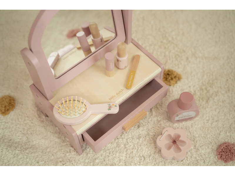 Toaletní stoleček dřevěný Pink