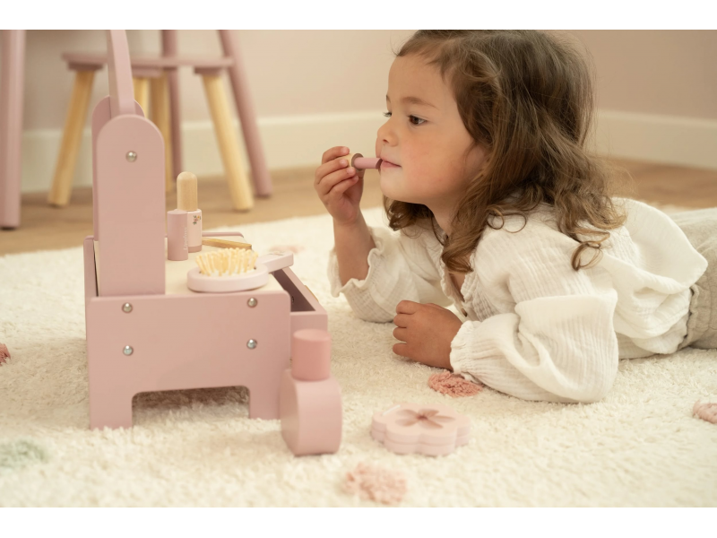 Toaletní stoleček dřevěný Pink