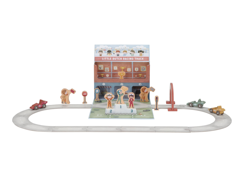 Závodní dráha s doplňky v kufříku