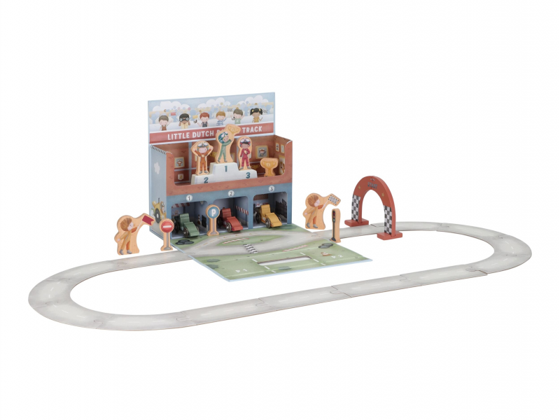 Závodní dráha s doplňky v kufříku