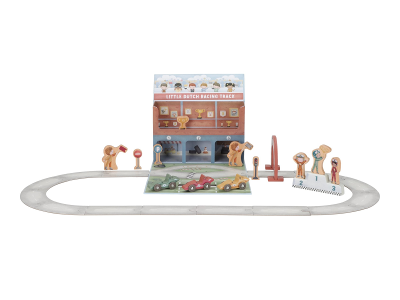 Závodní dráha s doplňky v kufříku