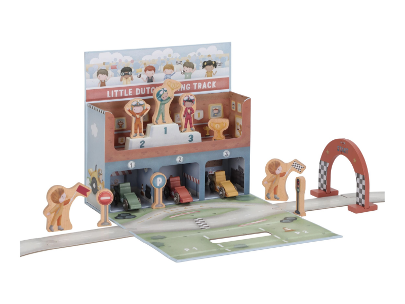 Závodní dráha s doplňky v kufříku