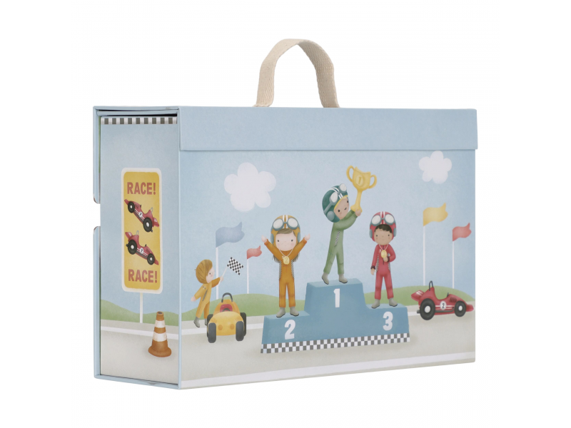 Závodní dráha s doplňky v kufříku