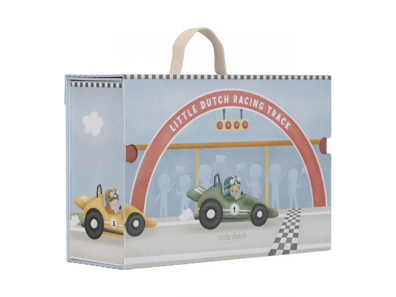 Závodní dráha s doplňky v kufříku