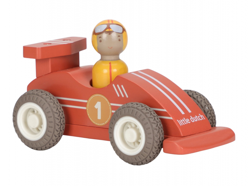 Závodní autíčka na setrvačník dřevěná