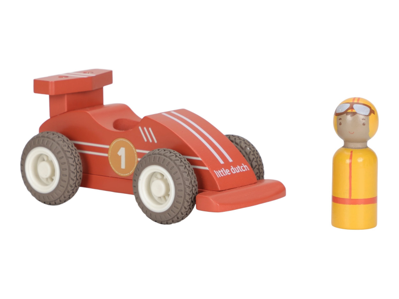 Závodní autíčka na setrvačník dřevěná