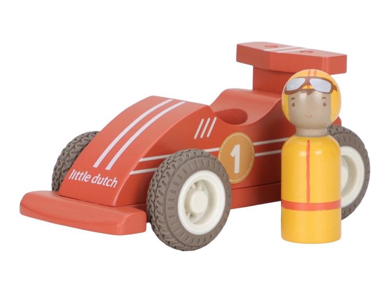 Závodní autíčka na setrvačník dřevěná