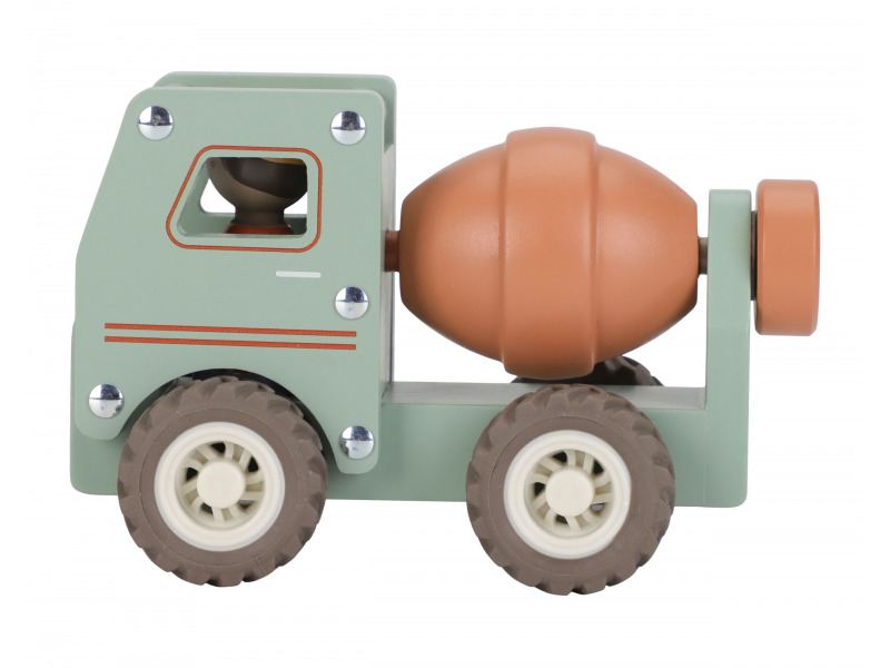 Náklaďák s míchačkou dřevěný