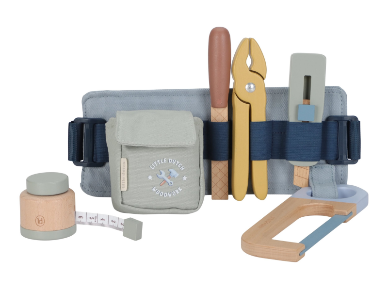 Pásek s dřevěným nářadím Blue