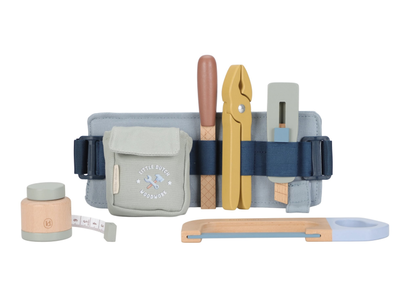 Pásek s dřevěným nářadím Blue